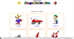 Desktop Screenshot of juegosjunior.com