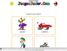 Tablet Screenshot of juegosjunior.com